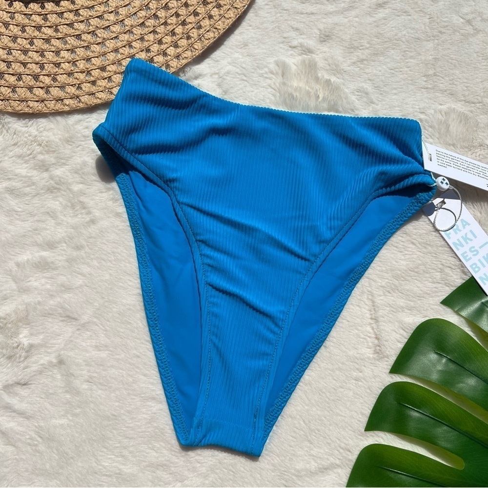 Frankie’s Bikinis Jenna Ribbed High Waisted Bottom